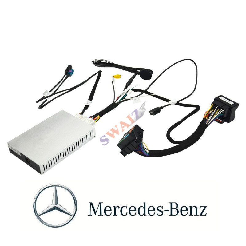 Kit Carplay inalambrico - Android auto con cable Mercedes Benz Clase A / B  / C / E / GLK / GLA / ML / SLK (NTG 4.5 / 4.7) 