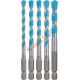 Set de 6 brocas Expert HEX-9 MultiConstruction de 5,5/6/6/7/8 mm