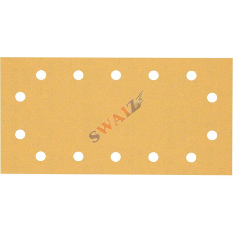 Papel de lija Expert C470 con 14 orificios para lijadoras orbitales 115 x 230 mm, G 120 10 unidades