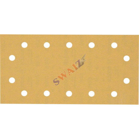 Papel de lija Expert C470 con 14 orificios para lijadoras orbitales 115 x 230 mm, G 180 10 unidades