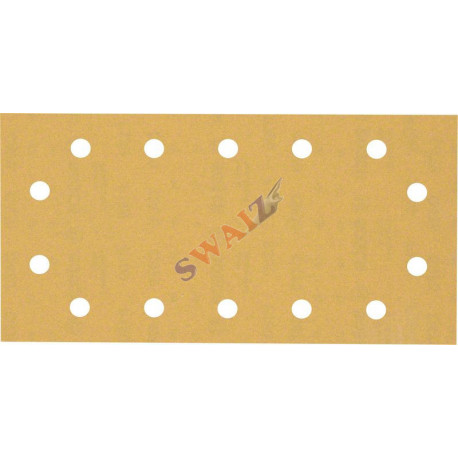 Papel de lija Expert C470 con 14 orificios para lijadoras orbitales 115 x 230 mm, G 180 50 unidades