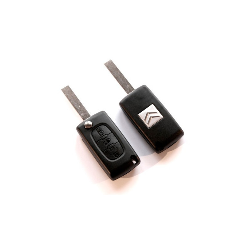  RICISUNG - Llave de carcasa para mando a distancia Citroen C2  C3 C5 C6 C4 Picasso 3 botones plegable 5 piezas : Electrónica